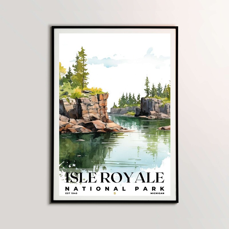 Isle Royale National Park Poster, Travel Art, Office Poster, Home Decor | S4